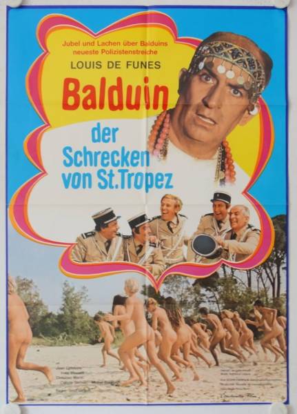 Balduin der Schrecken von St. Tropez originales deutsches Filmplakat